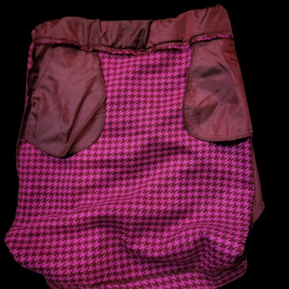 Vintage Magenta Houndstooth Merona Pencil Skirt Size 4 - Picture 10 of 15